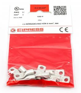 stk 10 af poser i - m4 6mm2 kr6-4 rkabelsko cu-r