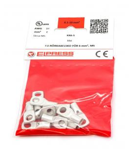 stk 10 af poser i - m5 6mm2 kr6-5 rkabelsko cu-r