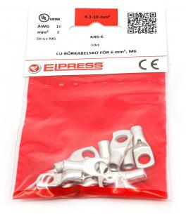 stk 10 af poser i - m6 6mm2 kr6-6 rkabelsko cu-r