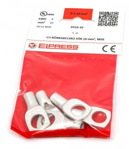 stk 5 af poser i - m10 10mm2 kr10-10 rkabelsko cu-r