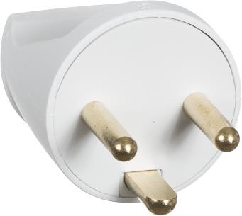 hvid jord med rund stikprop lk