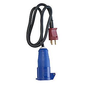 5 3g1 1m 16a 230v ngerledning forl cee t 16a 230v jord med stikprop dk cee adapter e-line