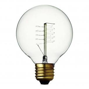 60lm 240v klar e27 25w luxe de globe deco danlamp