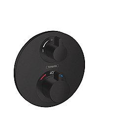 sort mat udtag 2 til omsk og rring afsp med indbygning til termostatarmatur s showerselect hansgrohe