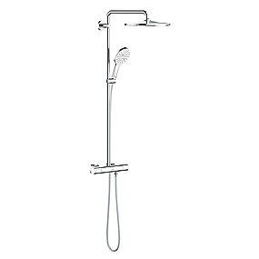 mm 750 1 bruserslange silverflex gmontering v til termostat m brusesystem 310 rainshower grohe