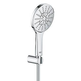 mm 500 1 bruseslange silverflex holder ndbruse h med sprays 3 t ndbrusers h 130 smartactive rainshower grohe