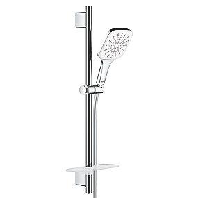 mm 750 1 bruserslange silverflex gholdere v med 600mm brusestang med t brusestangs cube smartactive rainshower grohe