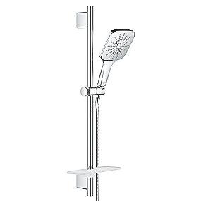 mm 750 1 bruserslange silverflex gholdere v med 600mm brusestang med t brusestangs cube smartactive rainshower grohe