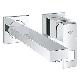 krom vægmontage tud 231mm håndvaskarmatur 2huls eurocube grohe