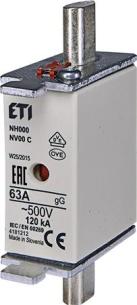 500v gg 63a nh000 sikring