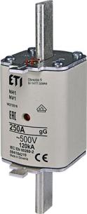 500v gg 250a nh1 sikring