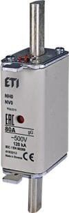 500v gg 80a nh0 sikring