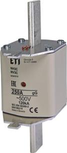 500v gg 250a nh3 sikring