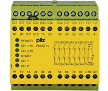 24vac 11 pnoz alias 774080 type c 55 -10 nc brydende 1 no sluttende 7 sikkerhedsrel