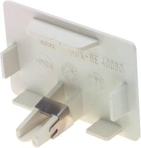 9010 ral hvid mm 60x110 endestykke