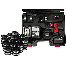 kuffert i d tr rl 50 ruller 2 lader batt li-ion 4v 2x14 2 fl-40rt bindemaskine flair