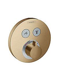 bronze rstet b udtag 2 til rring afsp med indbygning til termostatarmatur s showerselect hansgrohe