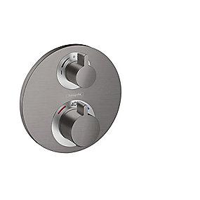 krom sort rstet b udtag 2 til rring afsp med indbygning til termostatarmatur s ecostat hansgrohe