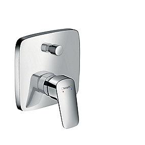 krom indbygning til brusearmatur kar logis hansgrohe