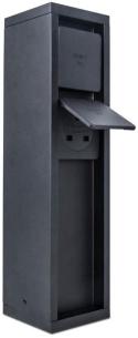 sort - ip54 3500w stikkontakter schuko 2 med mstander str mains lutec