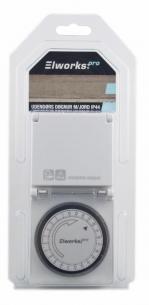 ip44 - 13a 230v stikkontaktur mekanisk jord med gnur d rs udend