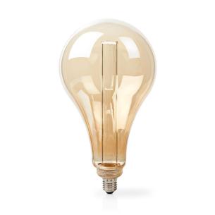 stk 1 stil retro finish guld-r�d med d�mpbar k 1800 lm 120 w 5 3 ps165 e27 gl�dep�re led nedis