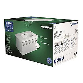 s vandl med vask d-code skuffe 1 med jglans h hvid 830x460x530mm t bels m ketho duravit