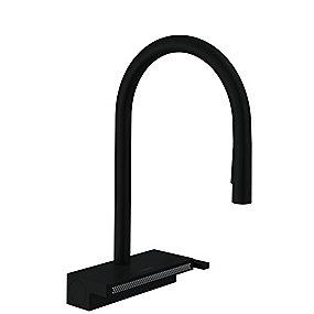 sort mat ksbruser udtr med tud 220mm kkenarmatur k m81 select aquna hansgrohe