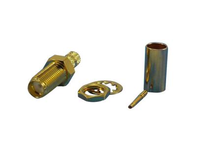 konnektor crimp bulkhead hun sma
