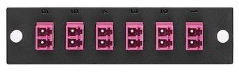 duplex lc x 6 om4 12f plate adapter sdx