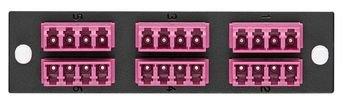 quad lc x 6 om4 24f plate adapter sdx