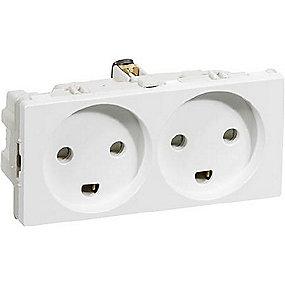 hvid ndinger 2-t m modul 0 2 jord m stikkontakt fuga lk