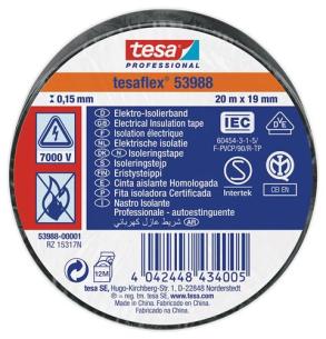 10rul 20m 19mm sort isoleringstape