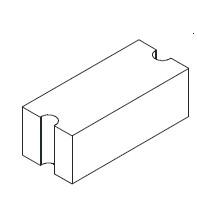 60x10 h f 35mm kontaktstykke
