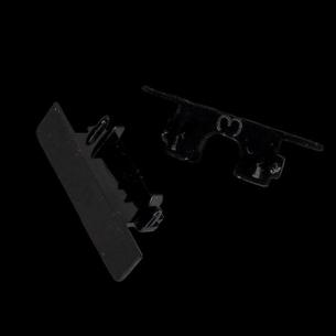 2stk sort thin art endestykke