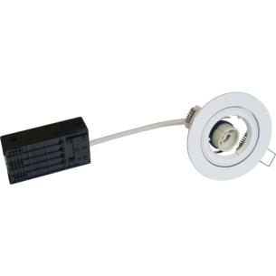 lyskilde u - ip44 ip20 hvid indbygningsspot 90mm rund gu10 eurospot nordtronic