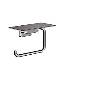 chrome black brushed hylde m toiletpapirholder addstoris hansgrohe
