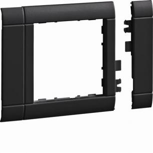 gr0800a9011 - mm 55 x 55 l hulm skriftfelt uden 9011 ral 80mm ramme ecoline hager