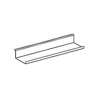 mat pulverlakeret hvid 450x130x55mm hylde geberit