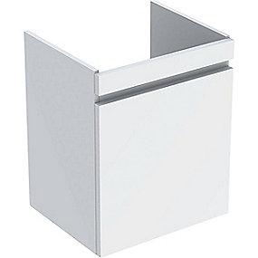 hvid blankpoleret 1skuffe 484x606x407mm vaskeskab plan renova geberit