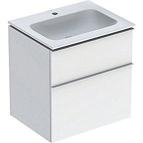 hvid 2skuffer 600x480x630mm belpakke m icon geberit