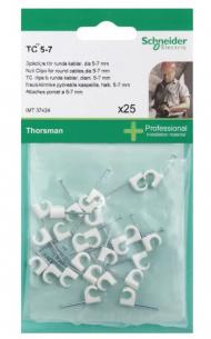 stk 25 20mm m s neutral rund 5-7 tc kabelclips thorsmans