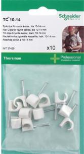 stk 10 30mm m s hvid rund 10-14 tc kabelclips thorsmans