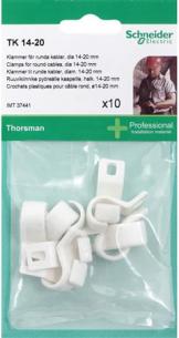 stk 10 hvid rund 10-14 tk jle kabelb clips thorsmans