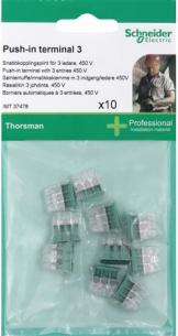 3-indgange push-in samlemuffe diy