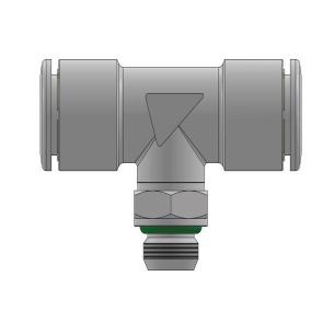 food - godkendt -nsf 2004 ce1935 aisi316l bspp 8 g1 8 fitting push-in midten i gevind med t-stykke