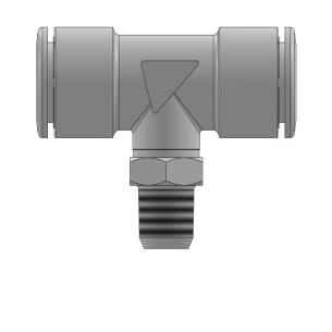 food - godkendt -nsf 2004 ce1935 aisi316l bspt 8 r1 8 fitting push-in midten i gevind med t-stykke