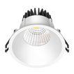 rund hvid mat 3000k downlight led velia
