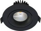 rund sort mat 2700k 9w 10 downlight led velia