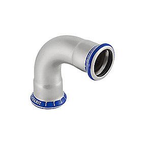 muffe-muffe 90 mm 9 88 b�jning rustfri mapress geberit